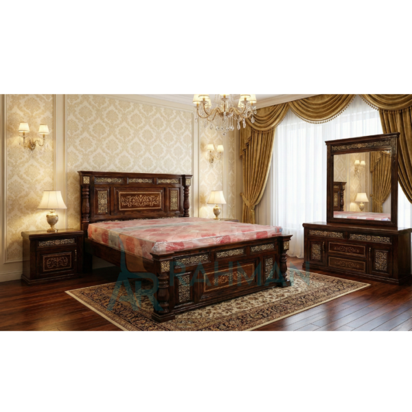 Premium Solid Wood Bed Set