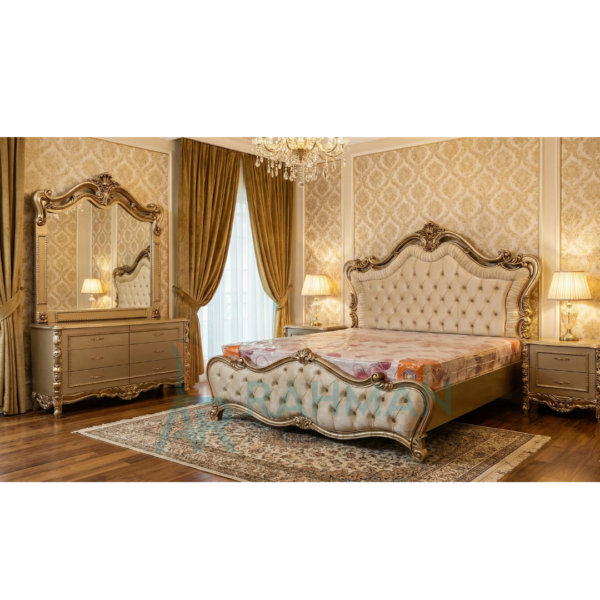 Luxury Champagne Gold Bed Set