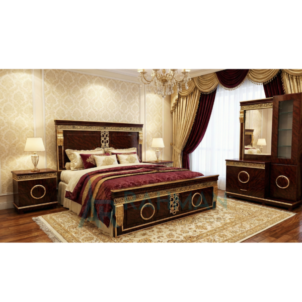 Modern Classic Mahogany Bed Set
