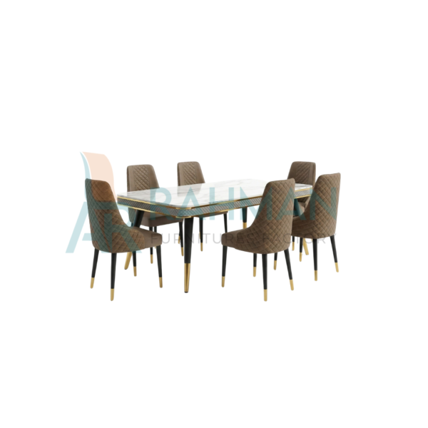 White Deco 6-Seater Dining Set