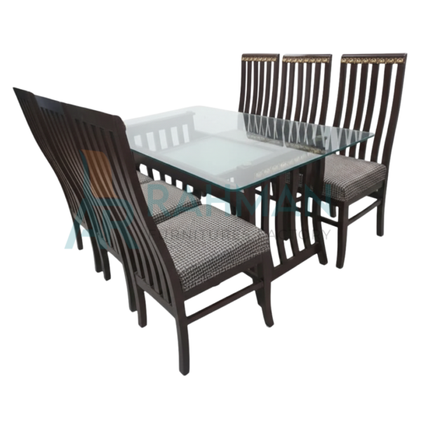 Elegant 6-Seater Walnut Dining Set