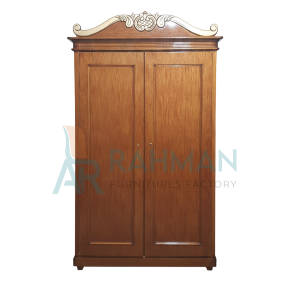 Royal Crown Wooden Wardrobe – Classic Taj Design