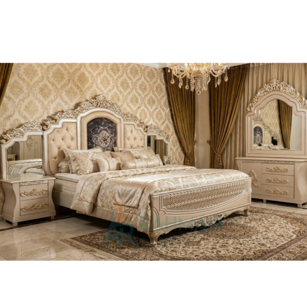 Royal Champagne Gold Luxury Bedroom Set
