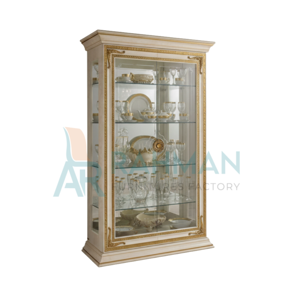 Royal Antique White Showcase